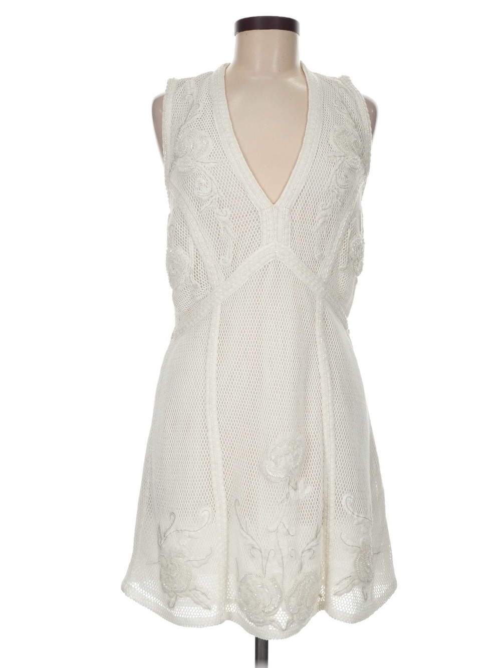Not So Serious by Pallavi Mohan Deep-V Mini Dress (sold at Anthropologie)